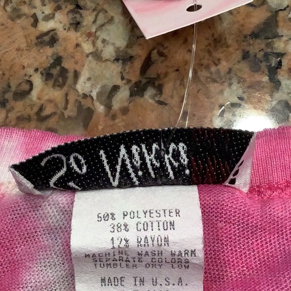 So Nikki Size XL Girls Tie Dye Crop Top With Unfinished Hem. Made in USA. New - Picture 2 of 5